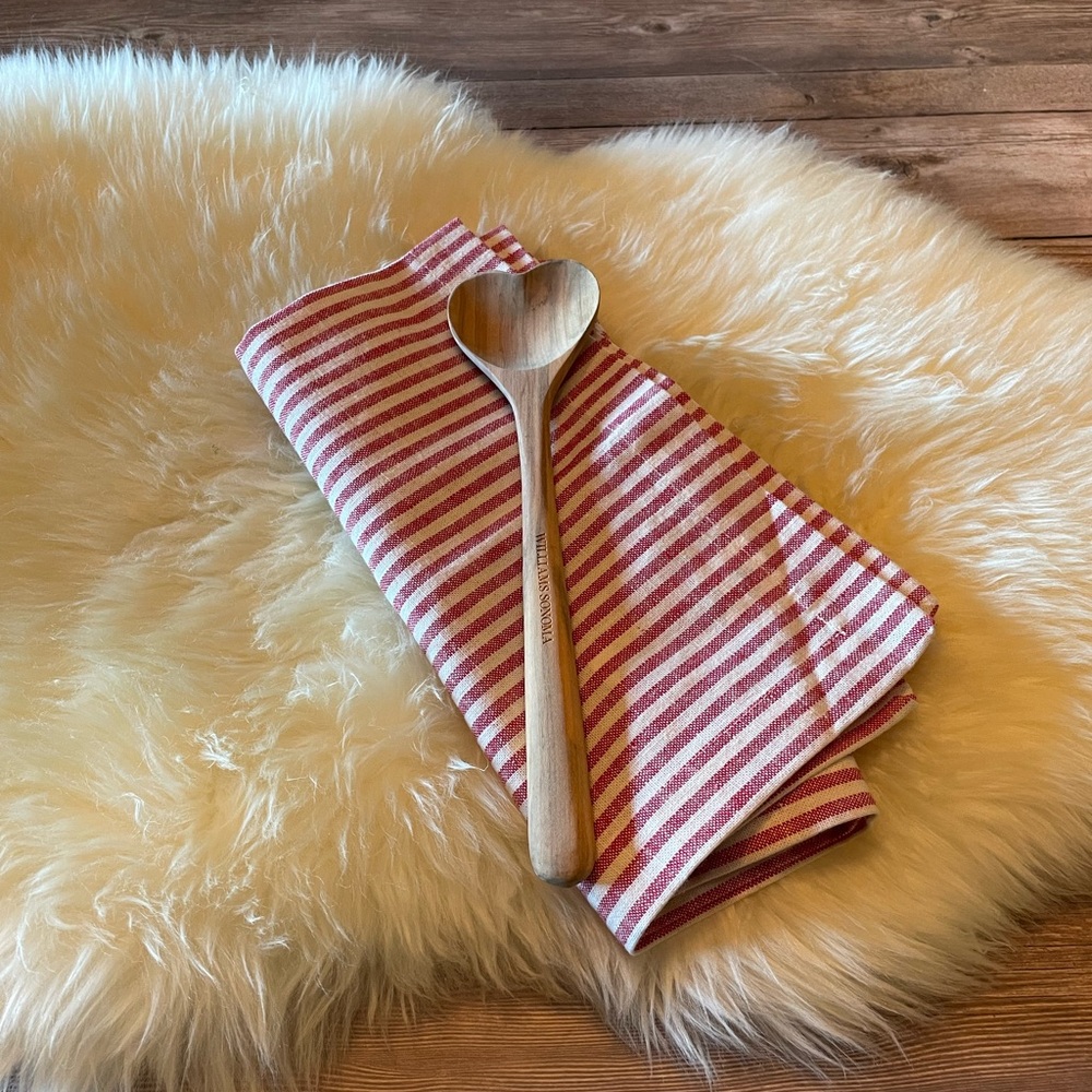 Pottery Barn Towel & Williams Sonoma Spoon